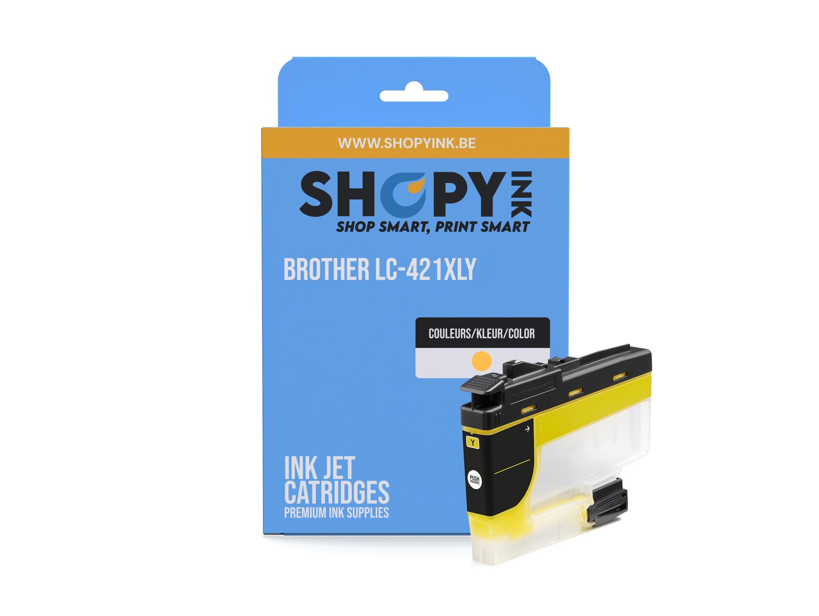 Cartouches compatible Brother LC-421XLY Yellow High Capacity