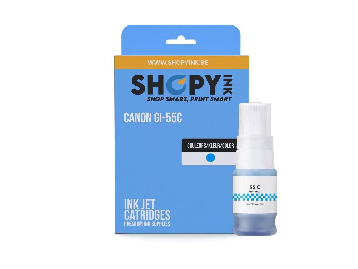 Cartouches compatible Canon GI-55C Cyan