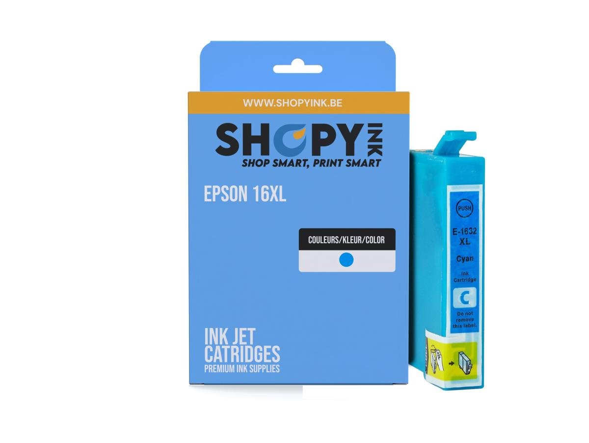 Cartouches compatible Epson 16XL (C13T16324012) Cyan High Capacity