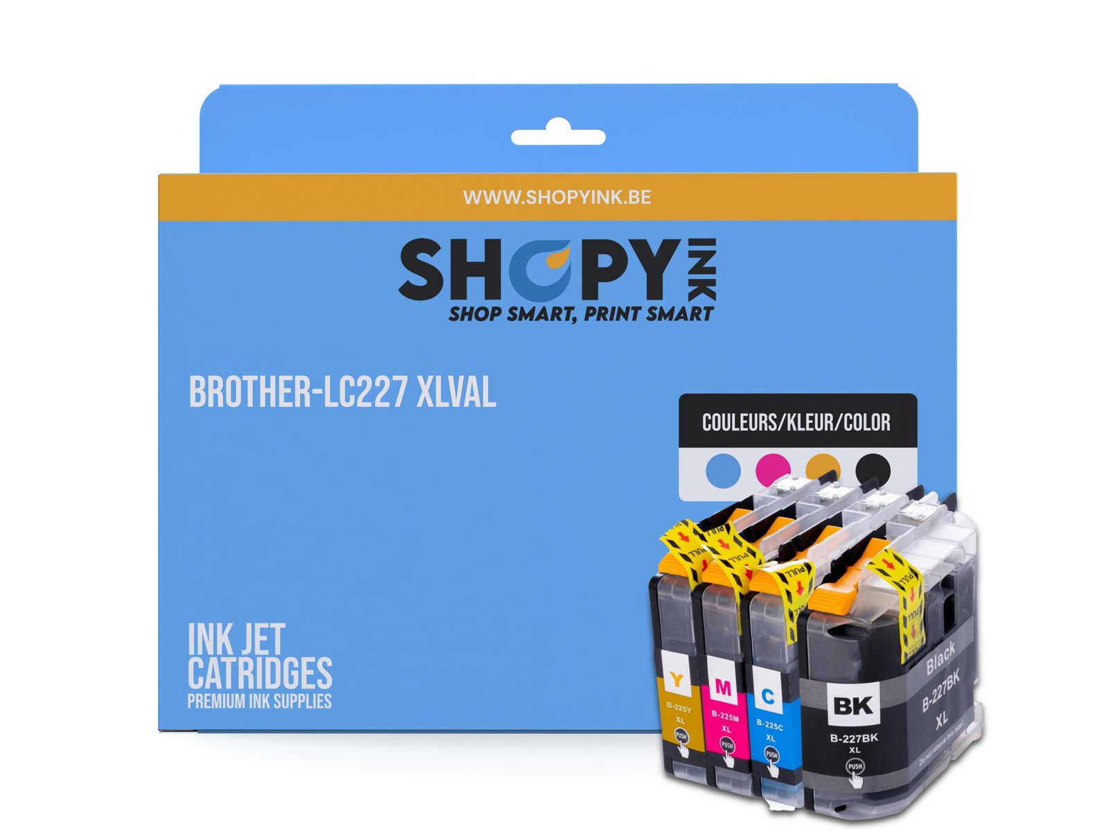 Cartouches compatible Brother-LC227XLVALBPDR/MFC ink (4) -LC227XLVALBPDR