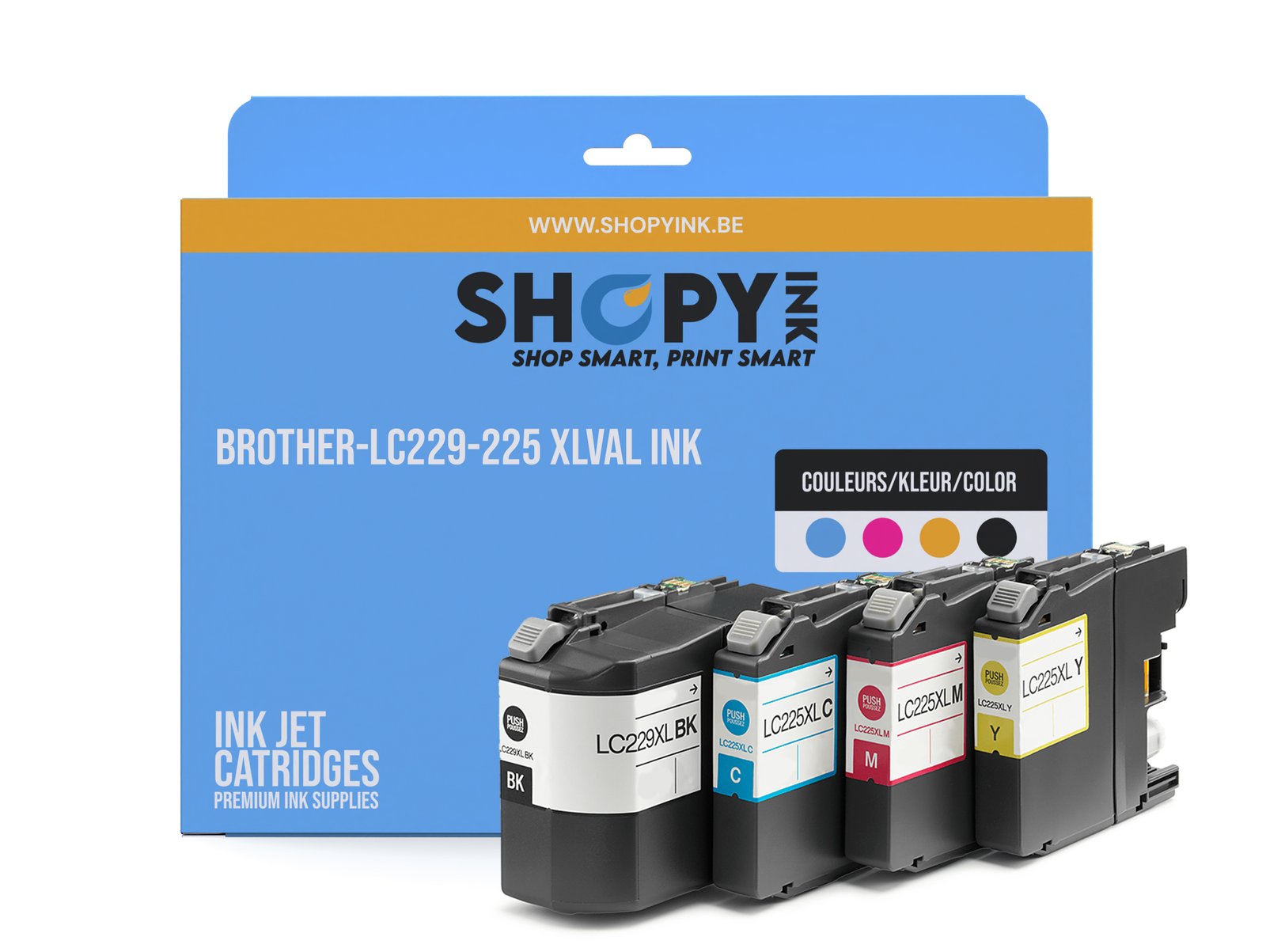 Cartouches compatible Brother-LC229XLVALBPDR ink (4) cmyk -LC229XLVALBPDR