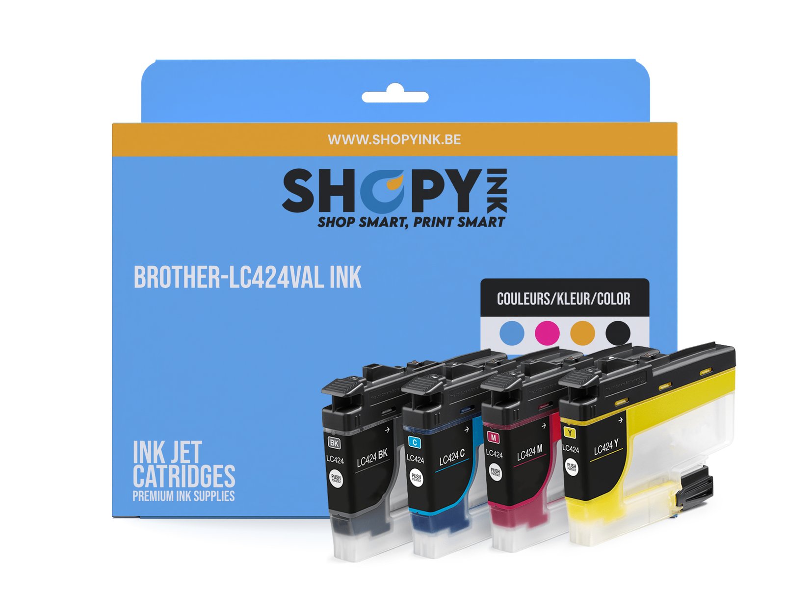 Cartouches compatible Brother-LC424VAL Mini19J ink (4) -LC424VAL