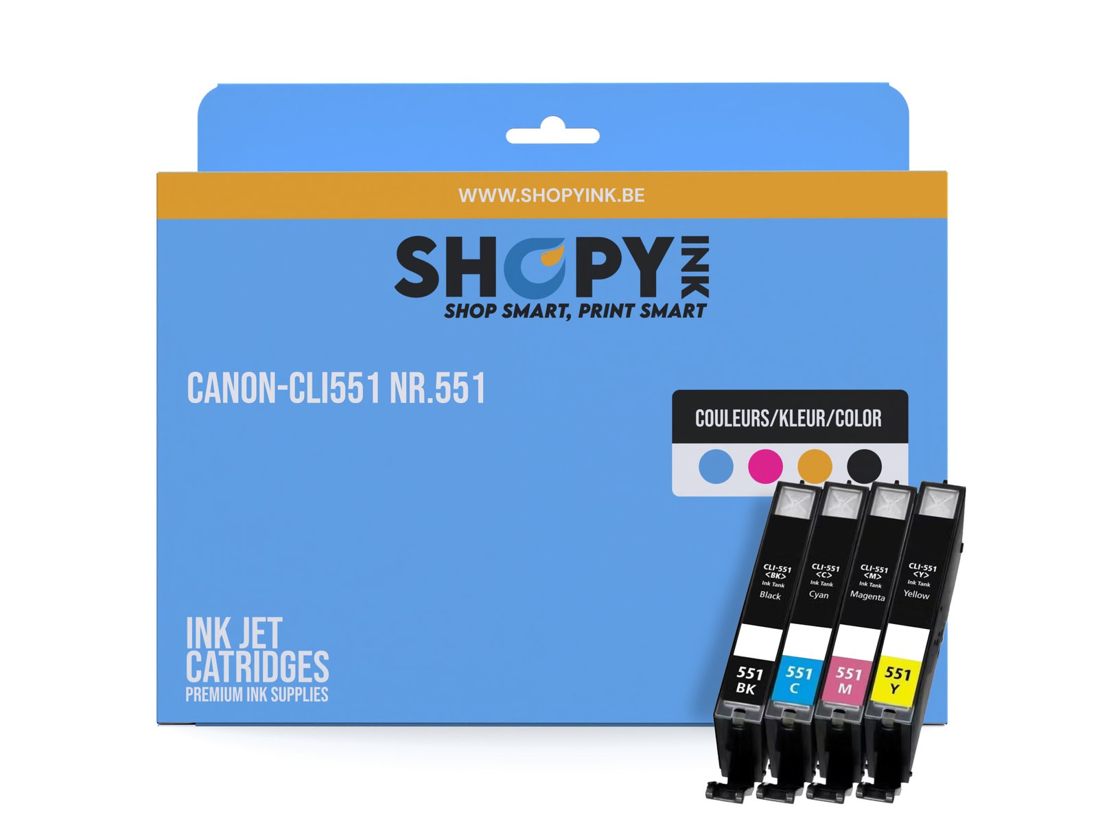 Cartouches compatible Canon-CLI551Z Nr.551 pack Pixma ink C/M/Y/BK