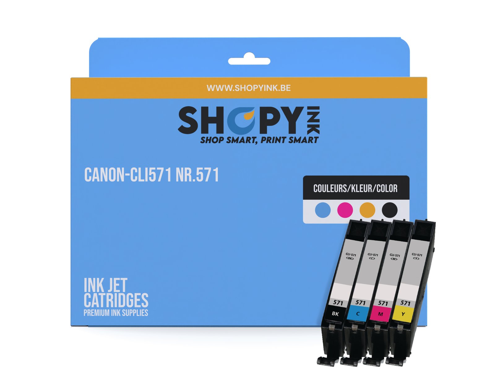 Cartouches compatible Canon-CLI571 Nr.571 Pixma MG C/M/Y/BK