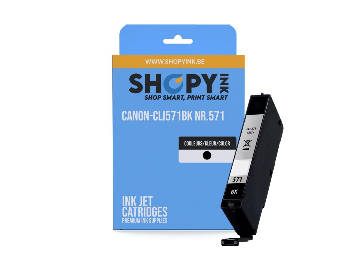 Cartouches compatible Canon-CLI571BK Nr.571 Pixma MG