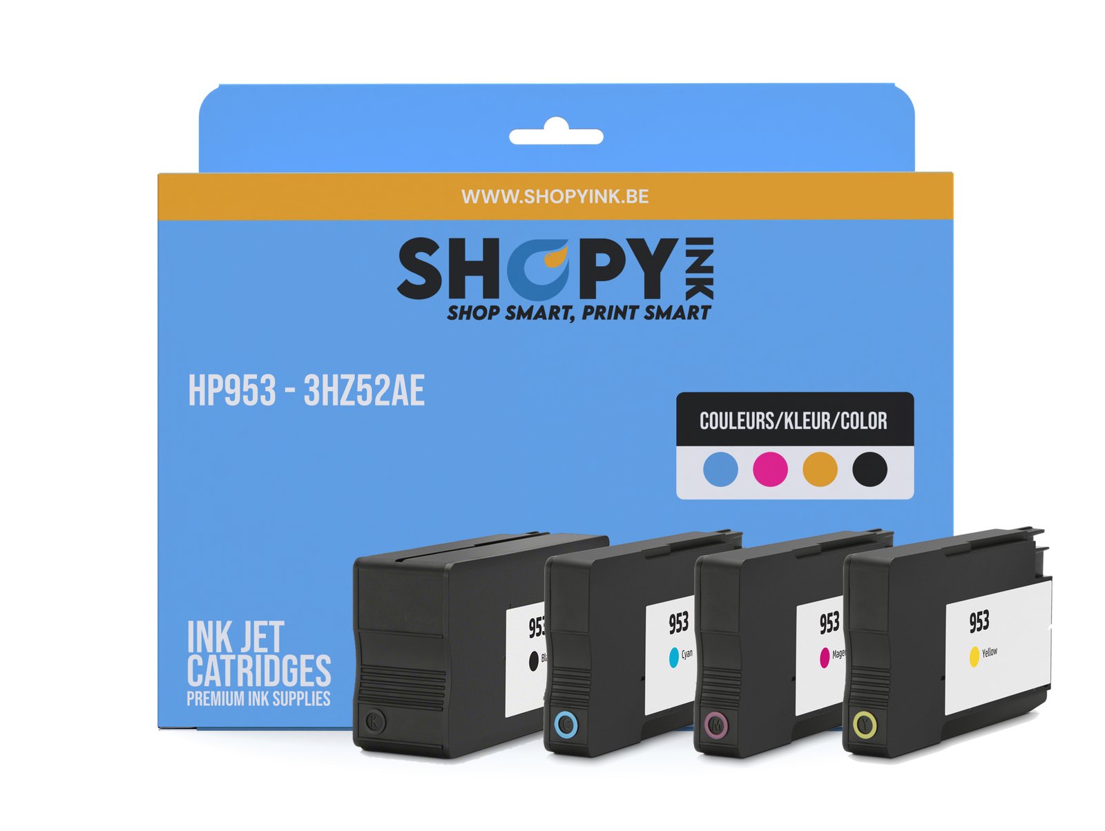 Cartouches compatible - HP953 cmyk - SHY07953 - 3HZ52AE