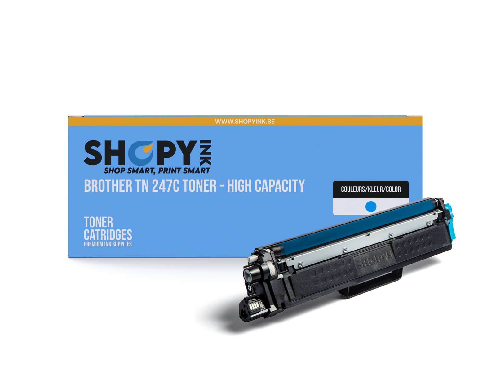 Compatible Brother TN 247C Toner cyan - Grande capacité - TN247C