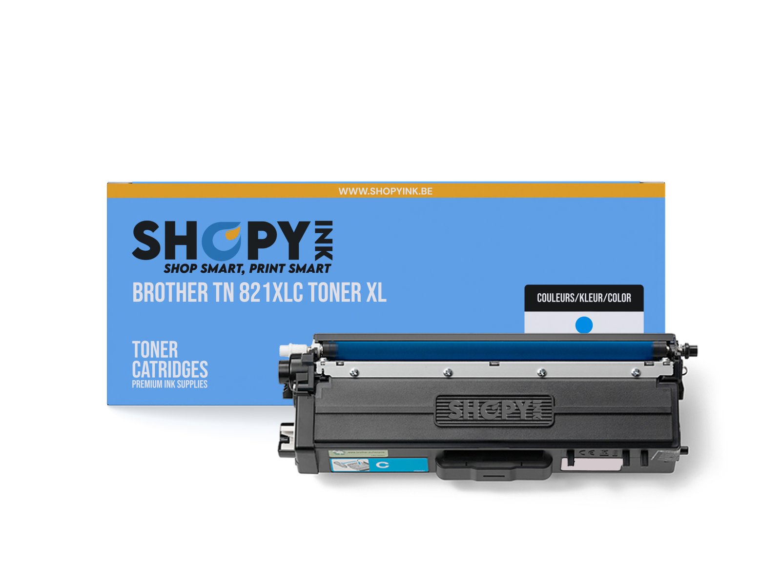 Compatible Brother TN 821XLC Toner cyan XL - TN821XLC