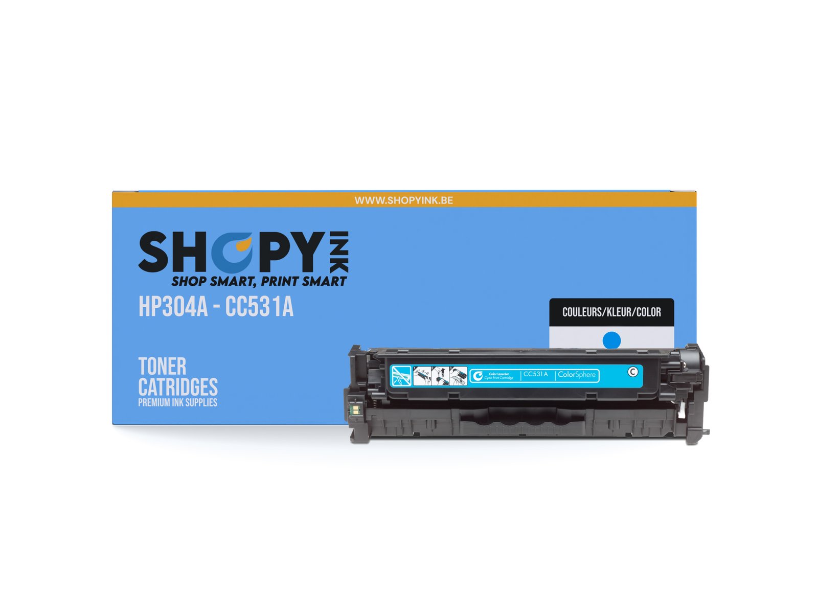 Toner compatible - HP304A cyan - SHY07304A - CC531A
