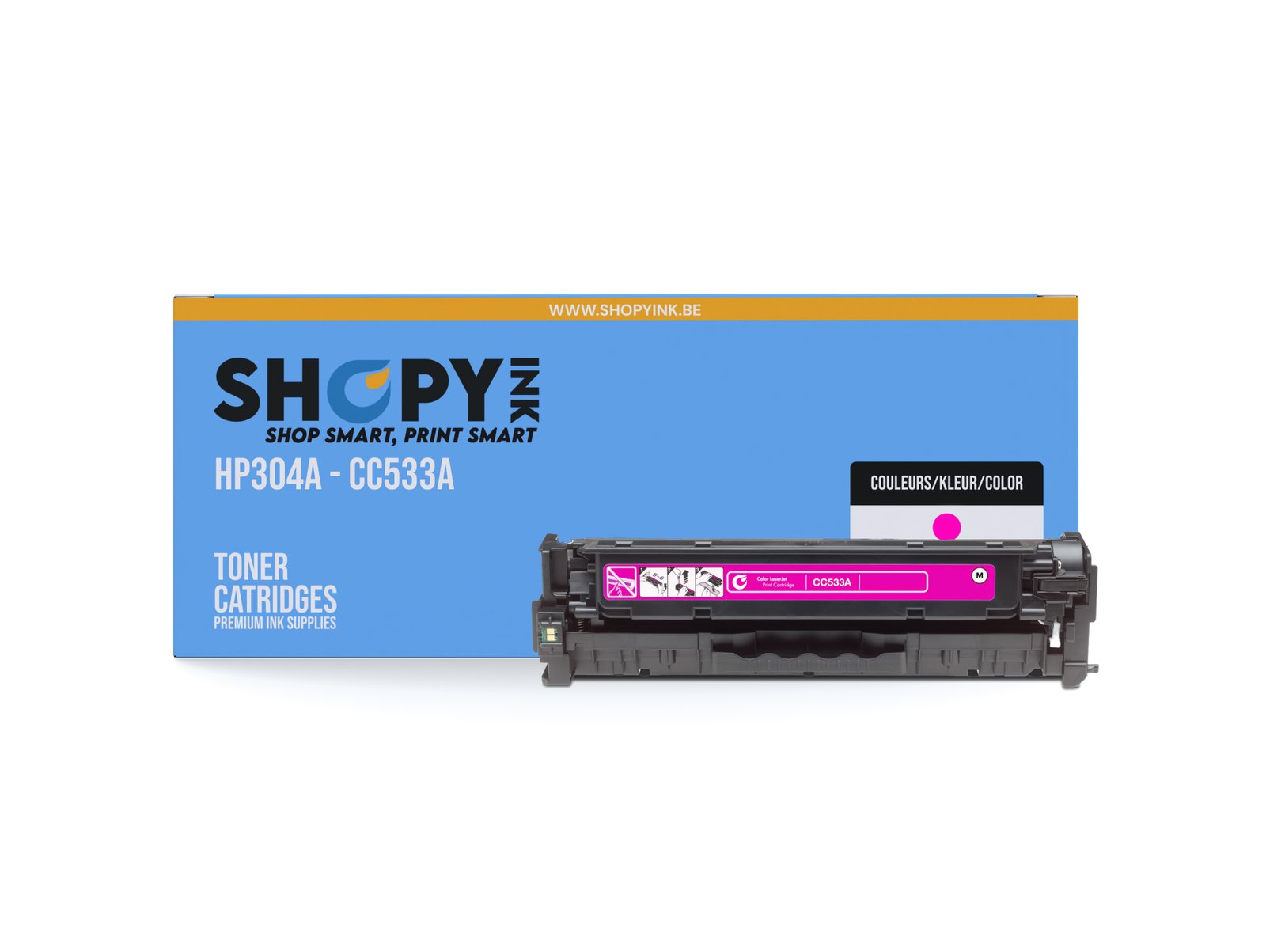 Toner compatible - HP304A magenta - SHY07304A - CC533A