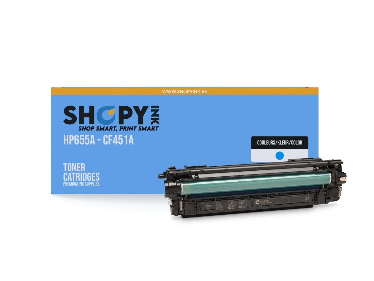 Toner compatible - HP655A cyan - SHY07655A - CF451A